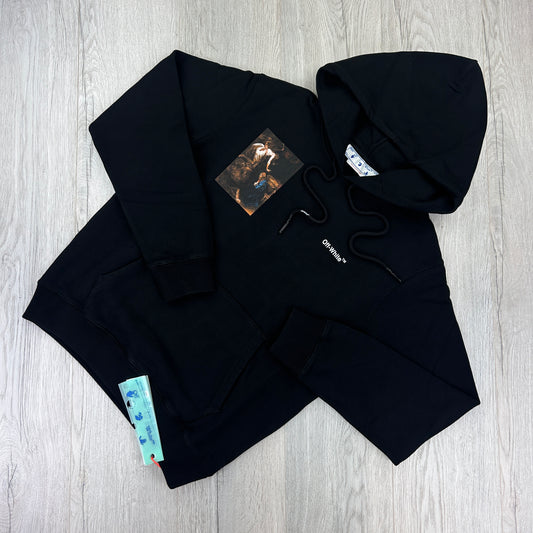 Off White Men’s Black Pullover Hoodie - Small