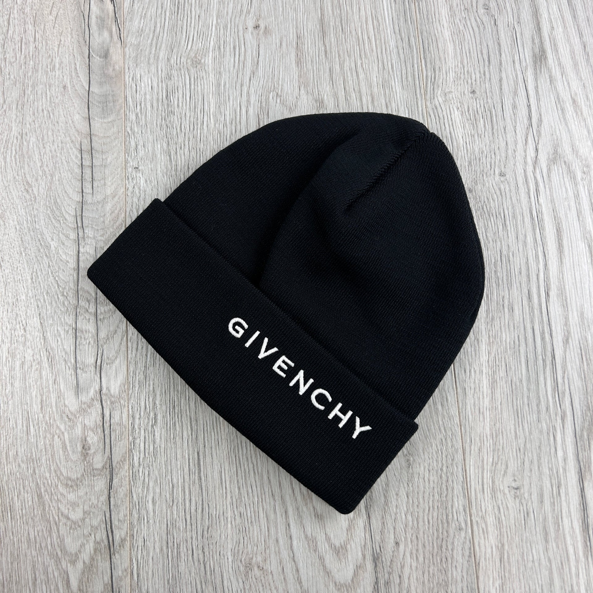 Mens Givenchy black Logo Beanie Hat