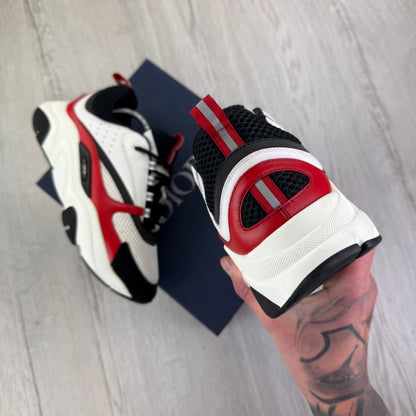 Dior B22 Men’s Red Black White Runners - 43 (Fit Uk 8.5)