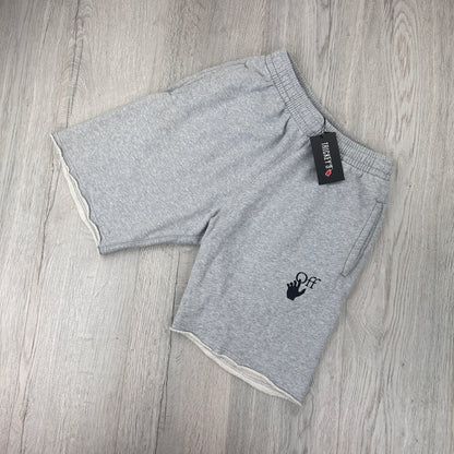 Off White Men’s Grey Jersey Shorts - XS