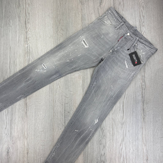 Dsquared2 Men’s Grey Distressed Cool Guy Jeans - 48 (Uk 32)