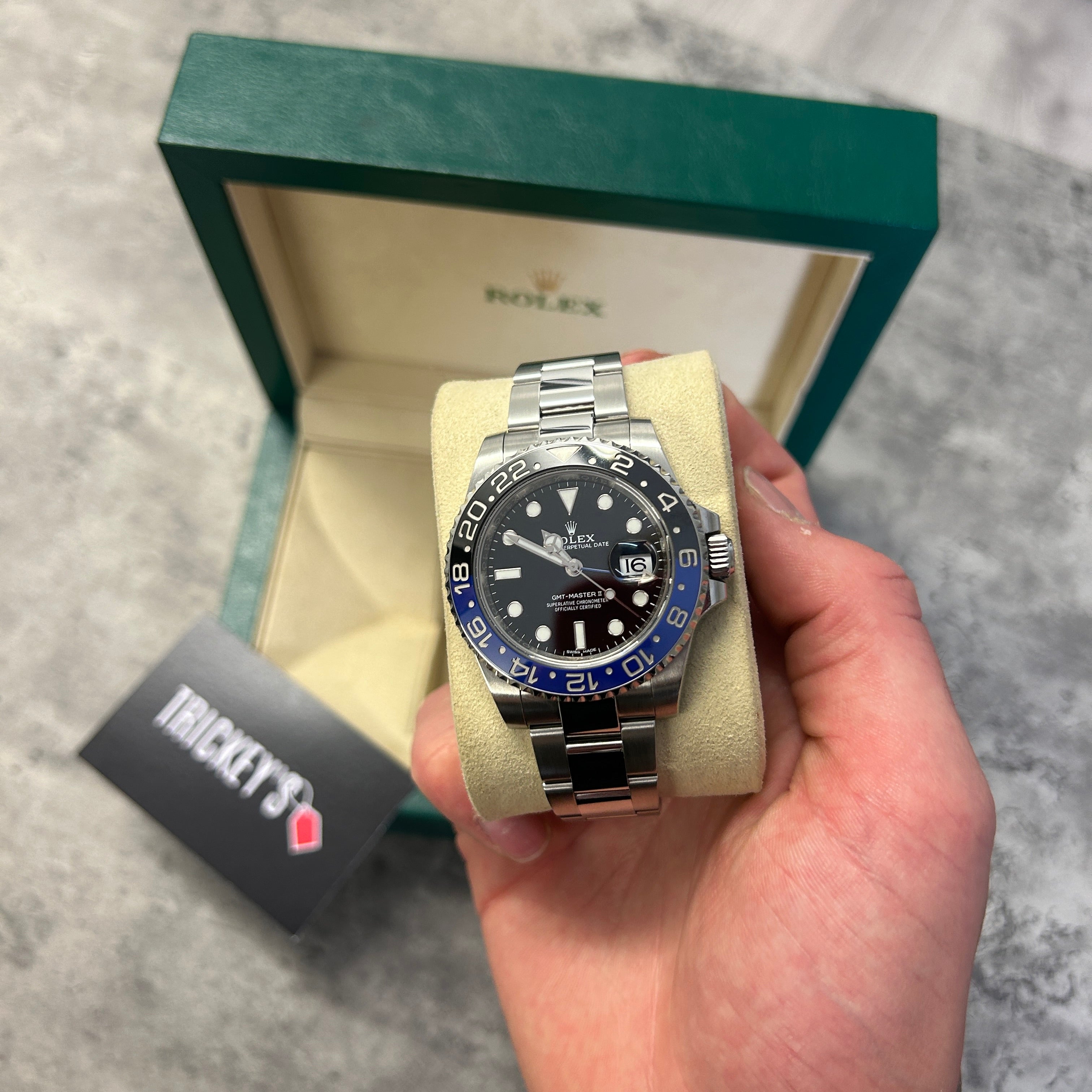 Rolex Batman GMT Master Men s Silver Watch 2019 Trickey.store