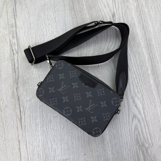 Louis Vuitton Men’s M81260 Black Monogram Alpha Wearable Shoulder Bag