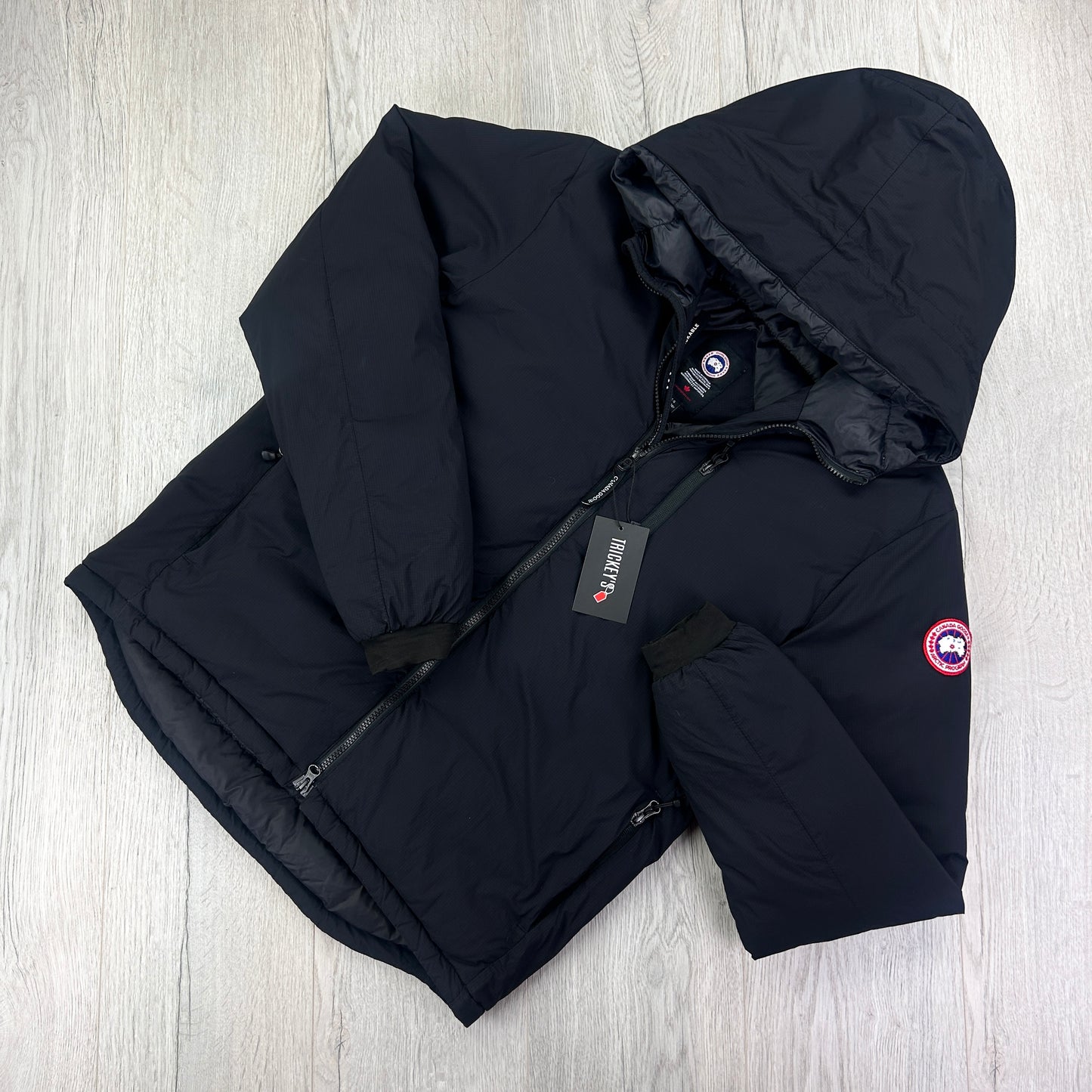 Canada Goose Men’s Black Zip-up Lodge Jacket - Large