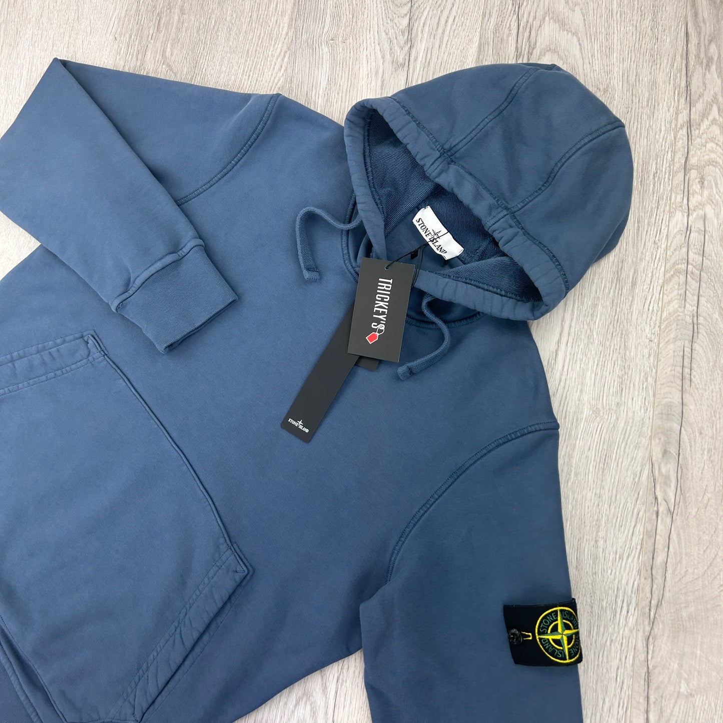 Stone Island Men’s Blue Pullover Hoodie