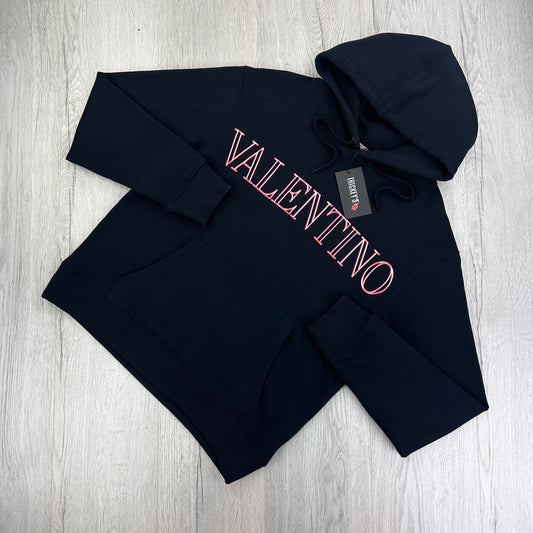 Valentino Men’s Black Pullover Hoodie - Small
