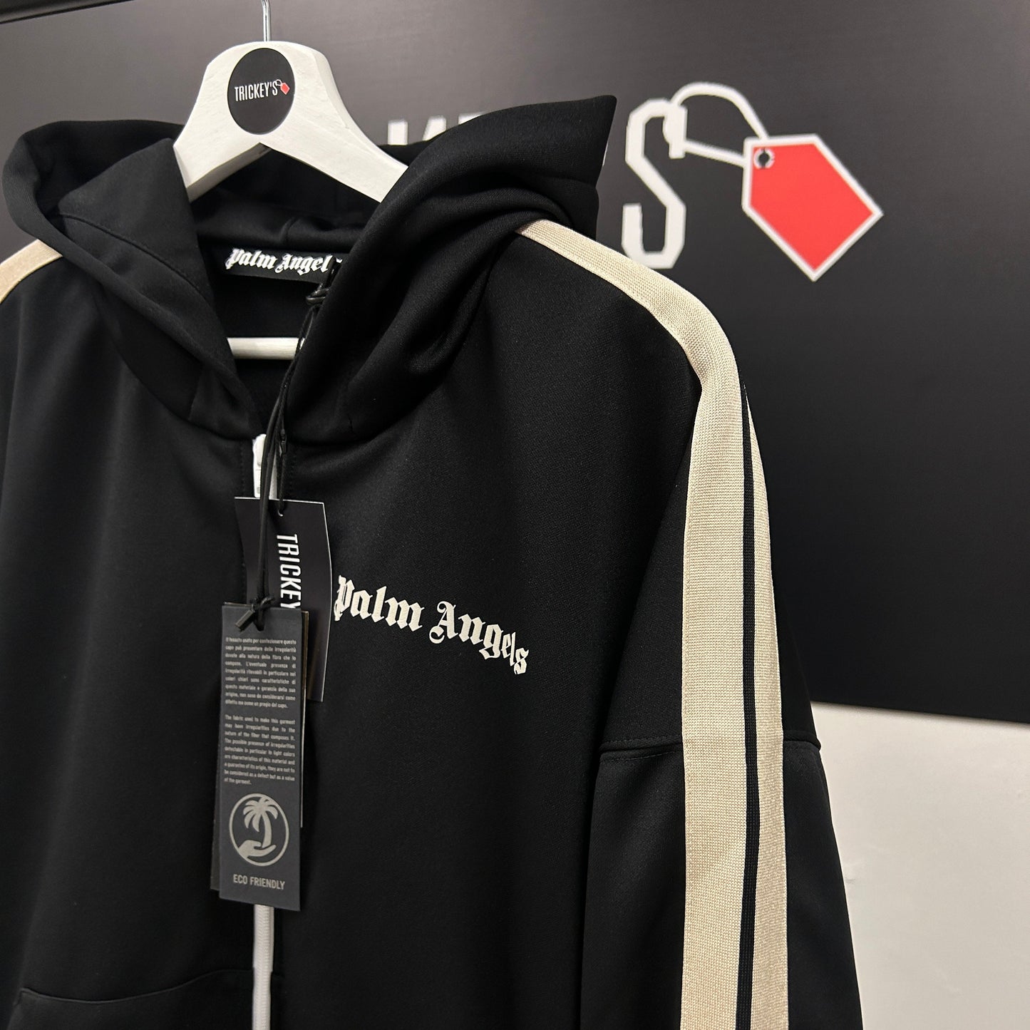 Palm Angels Men’s Black Zip-up Track Jacket