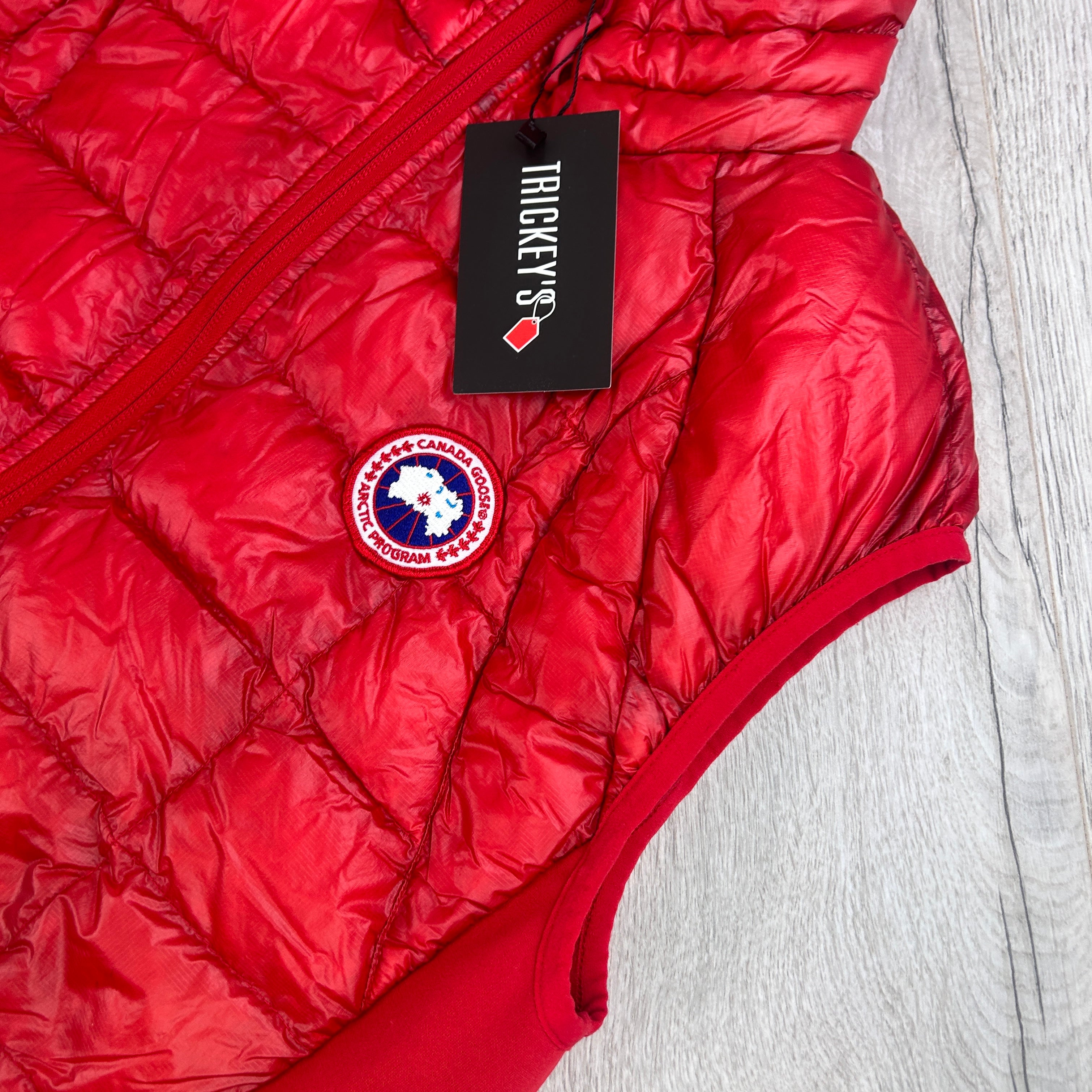 Canada goose red gilet hotsell