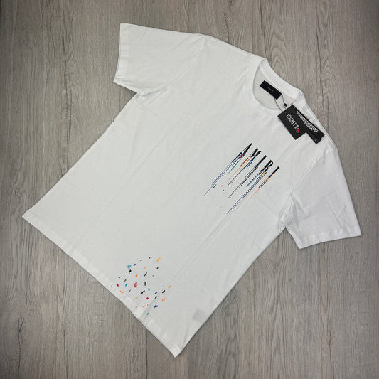 Amiri Men’s White Drip Core T-shirt - XXL