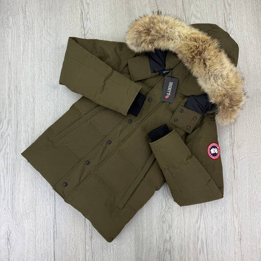 Canada Goose Men’s Khaki Green Wyndham Parker Jacket - XS Fusion