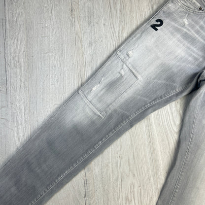 Dsquared2 Men’s Grey Distressed Jeans - 48 (Uk 32)