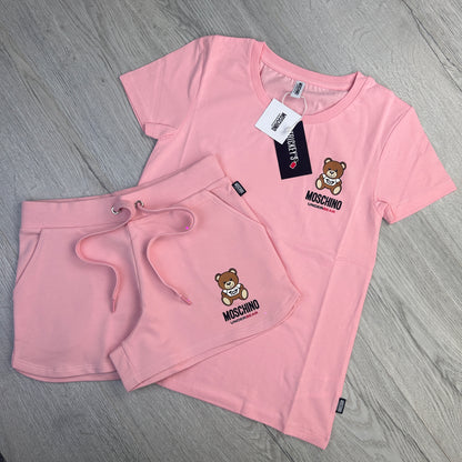 Moschino Underbear Women’s Pink T-shirt & Short Set