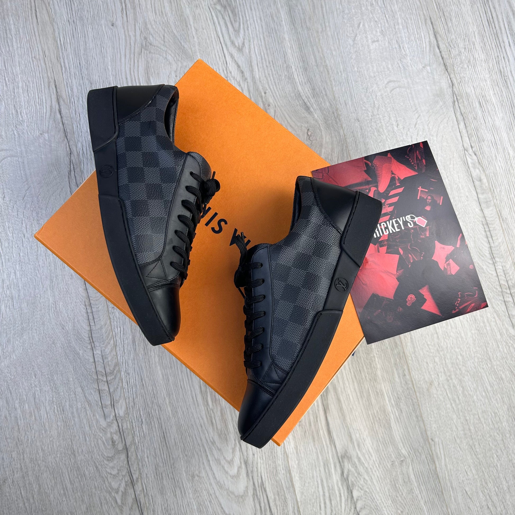Louis Vuitton, Shoes, Black Match Up Lv Sneakers