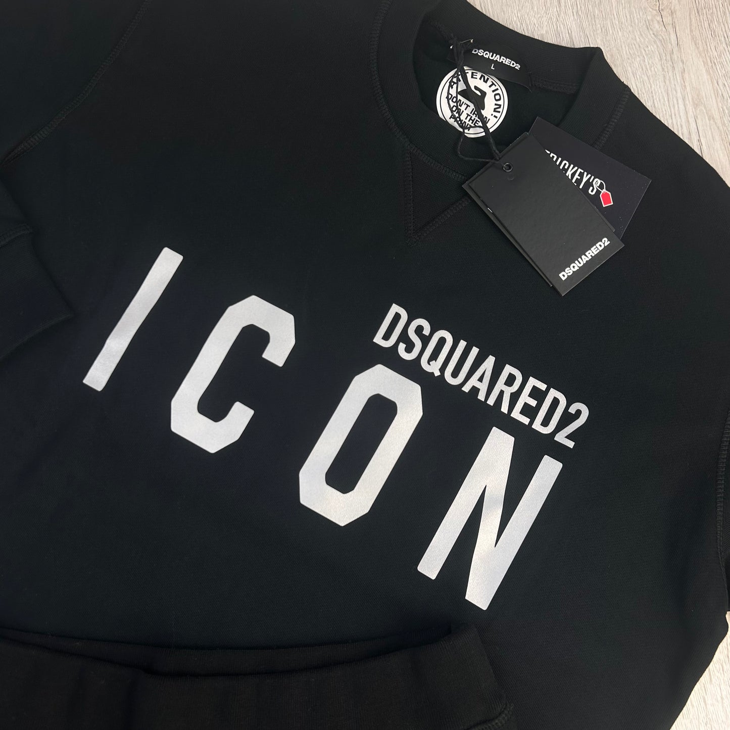 Dsquared2 Men’s Black ICON Jumper & Short Set