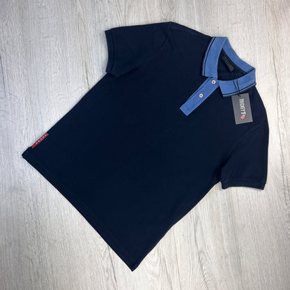 Prada Men’s Navy Polo Shirt - Medium