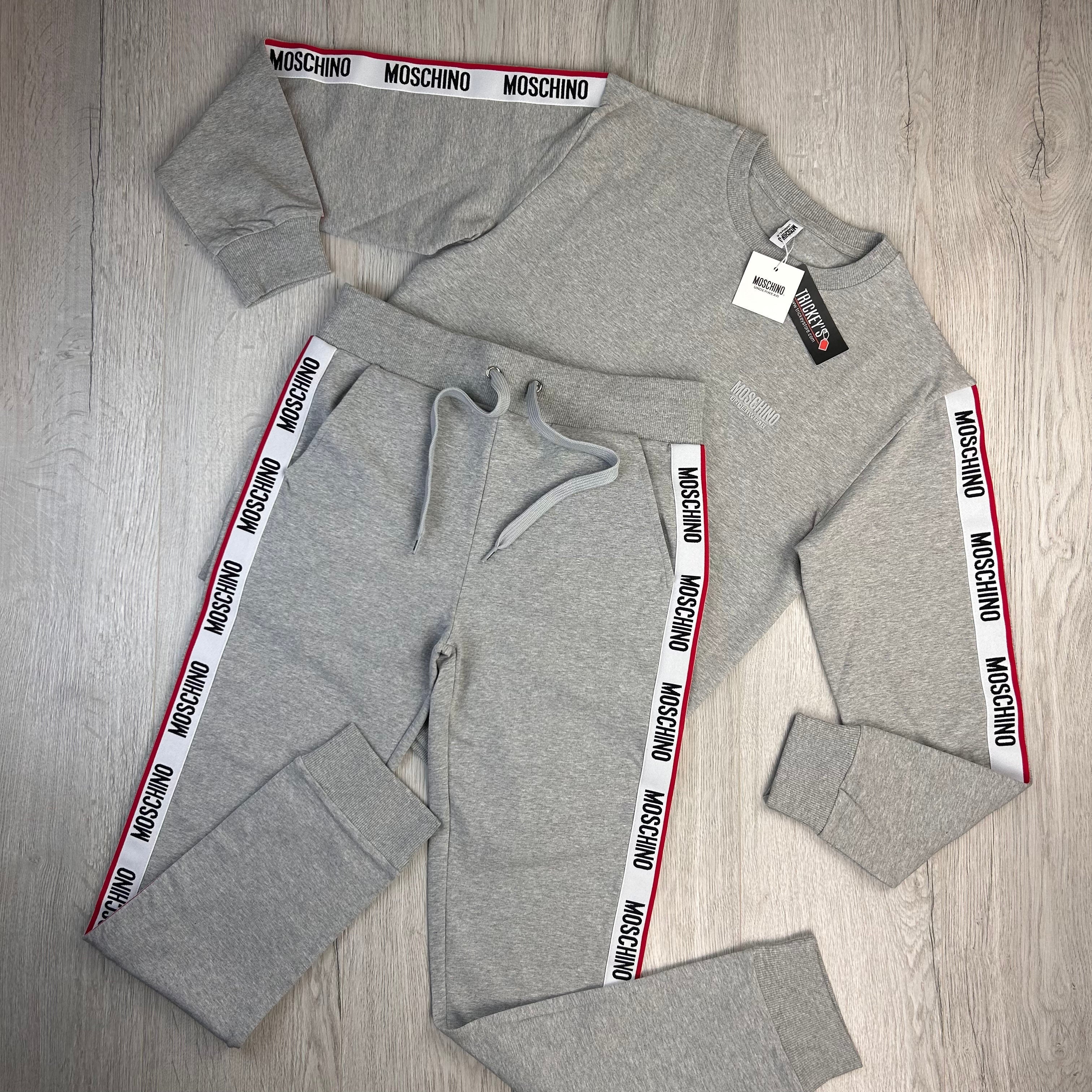 Grey moschino discount tracksuit