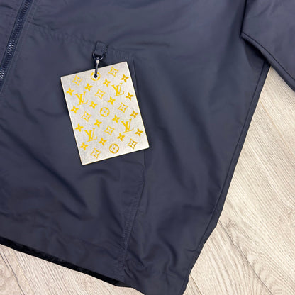 Louis Vuitton Men’s Monogram Reversible Navy Windbreaker Jacket - Size 54