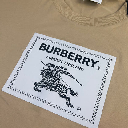 Burberry Men’s Beige T-shirt & Swim Shorts Set