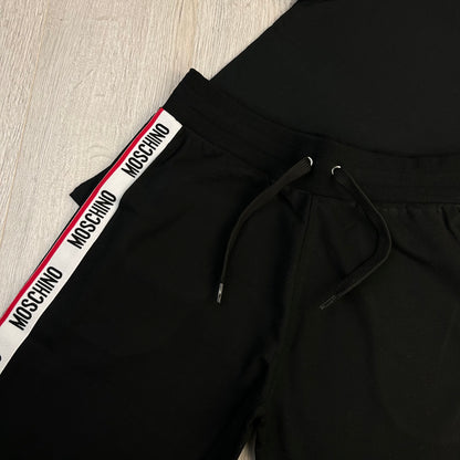 Moschino Men’s Black T-shirt & Short Set