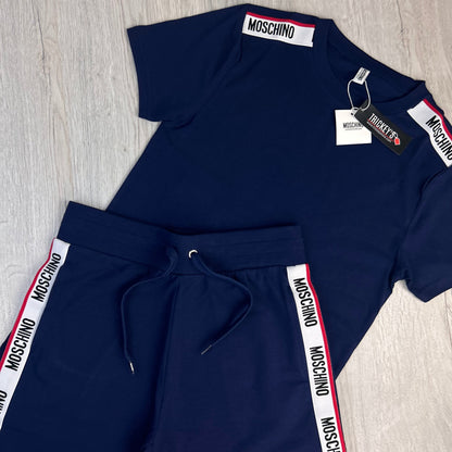 Moschino Men’s Navy T-shirt & Short Set