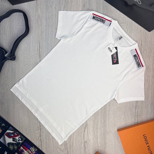 Moschino Men’s White short sleeve T-shirt