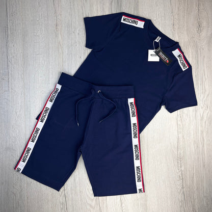 Moschino Men’s Navy T-shirt & Short Set