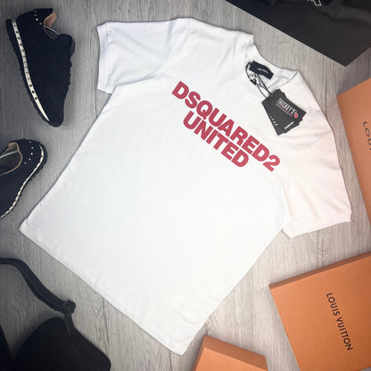 Dsquared2 ‘UNITED’ Men’s White T-shirt