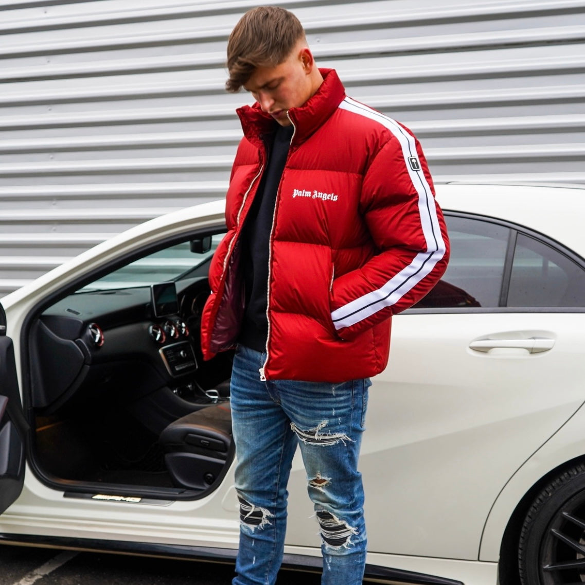 Palm angels discount men's track jacket