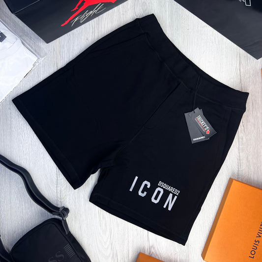 Dsquared2 ‘ICON’ Men’s Black Shorts Reflective