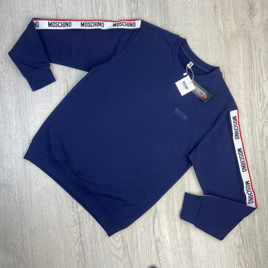 Moschino Men’s Navy Crewneck Jumper