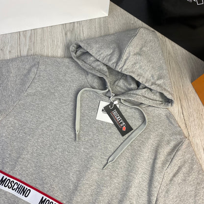 Moschino Men’s Grey Pullover Hoodie