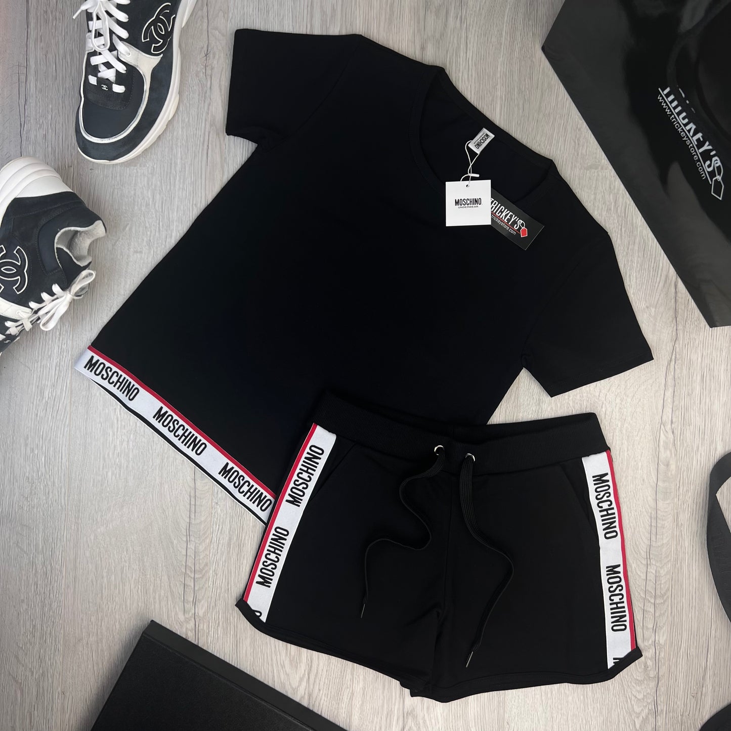 Moschino Women’s Black Gym Cotten Shorts