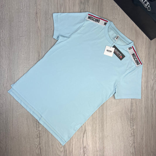 Moschino Men’s Baby Blue T-shirt