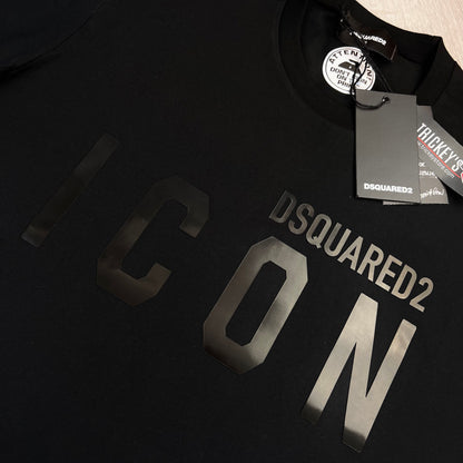 Dsquared2 Men’s Black Gel ‘ICON’ T-shirt & Short Set
