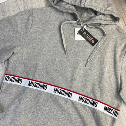 Moschino Men’s Grey Pullover Hoodie