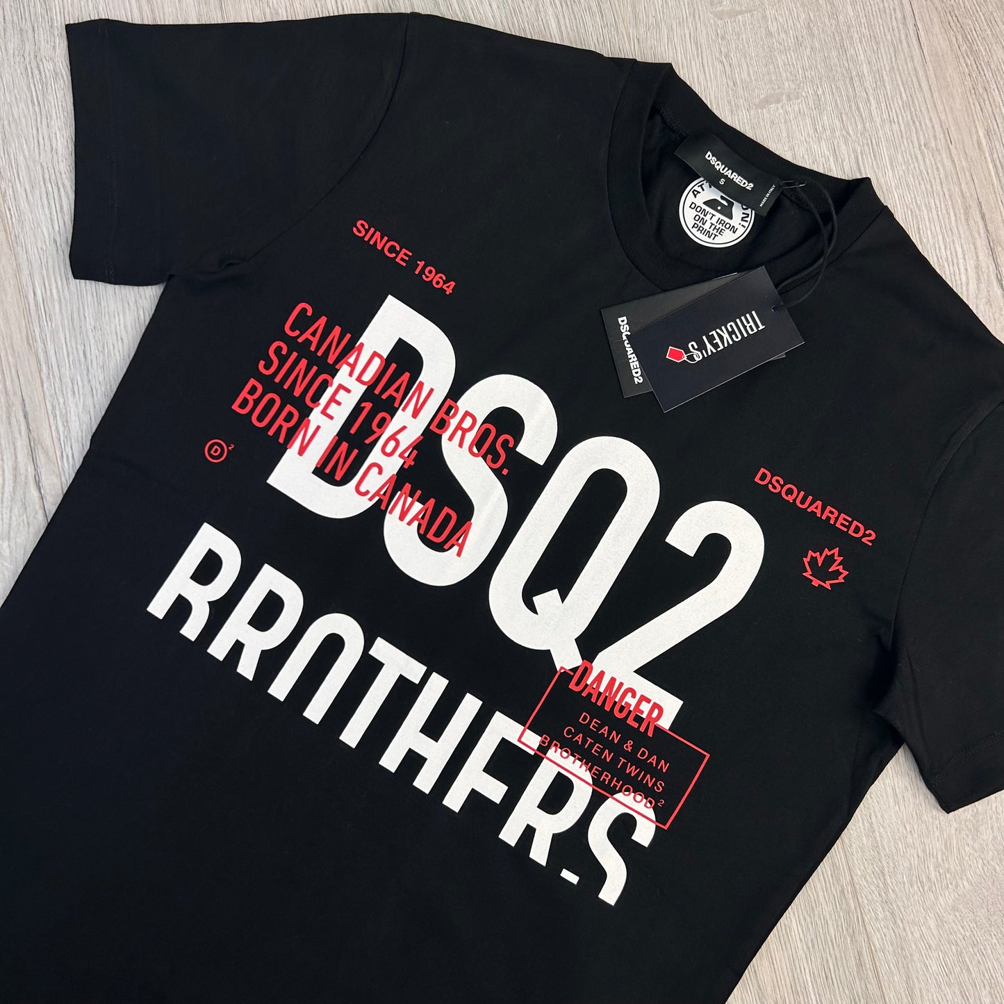 Dsquared2 Men’s ‘Brothers’ Black T-shirt