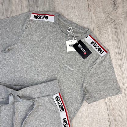 Moschino Men’s Grey T-shirt & Short Set