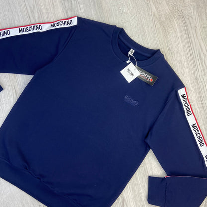 Moschino Men’s Navy Crewneck Jumper