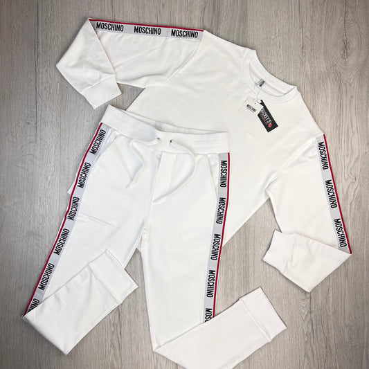 Moschino Men’s White Full Tracksuit