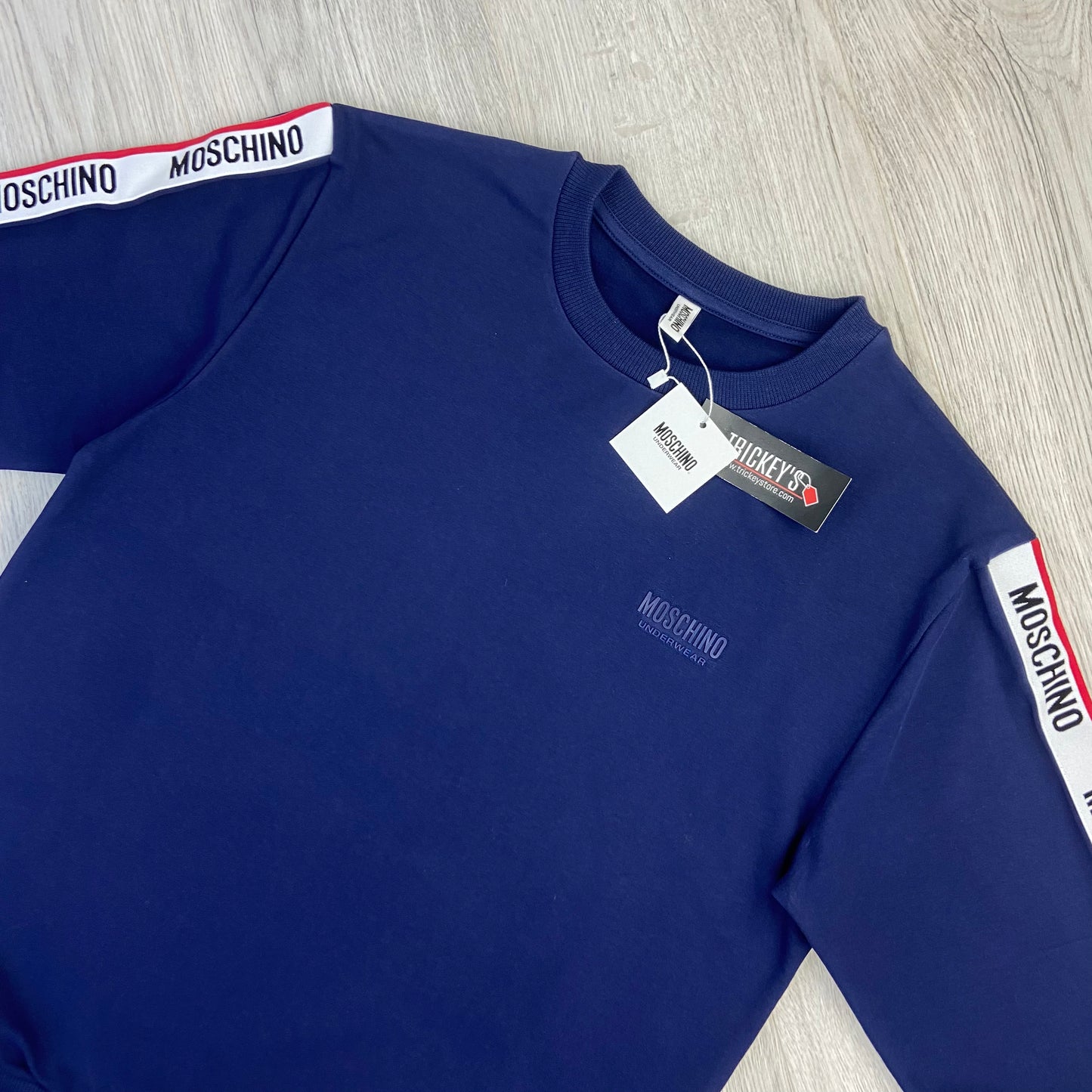 Moschino Men’s Navy Crewneck Jumper