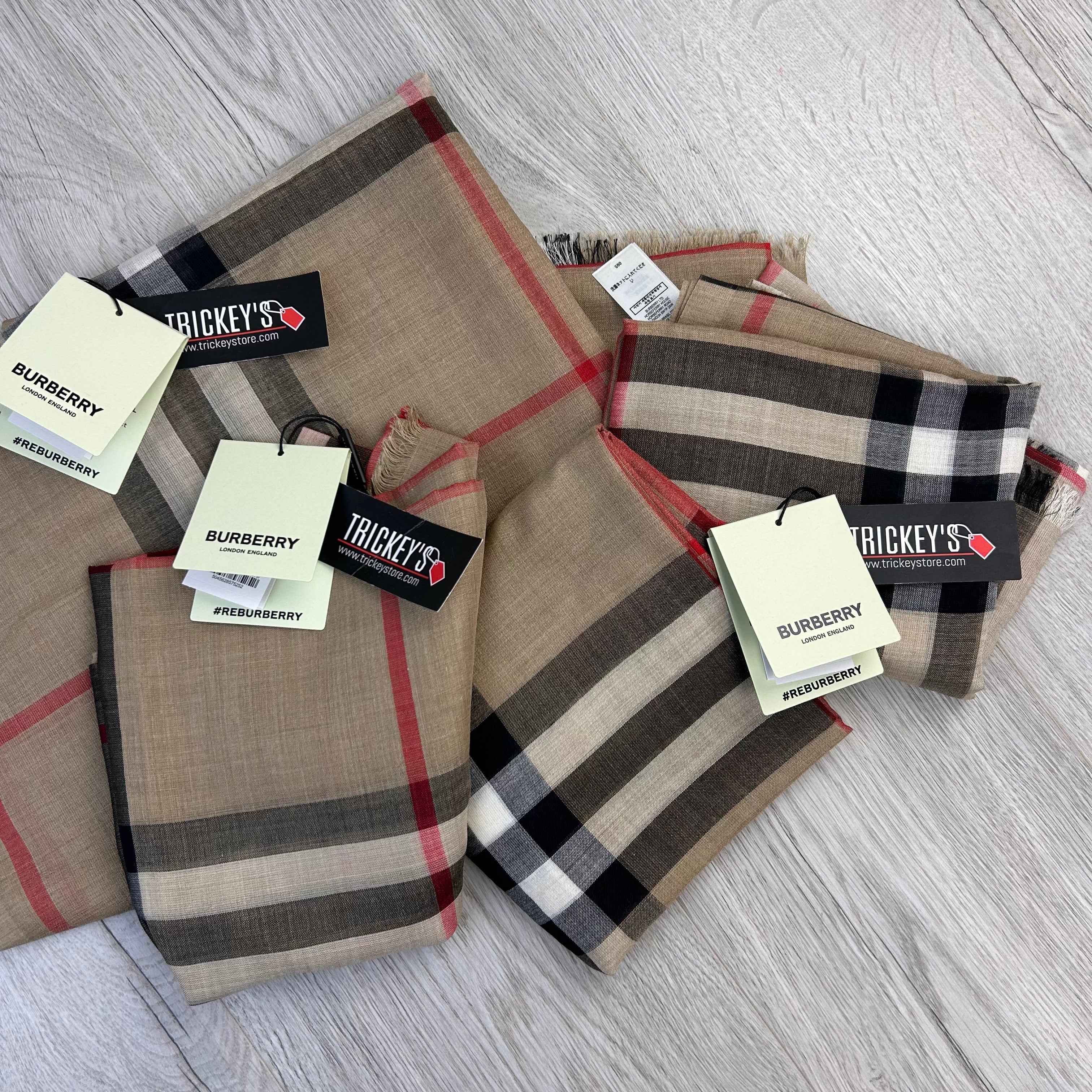 Burberry mens silk hot sale scarf